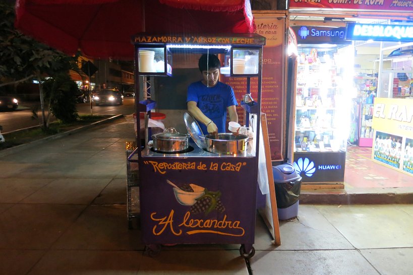 Peruvian street food Mazamorra by Authentic Food Quest