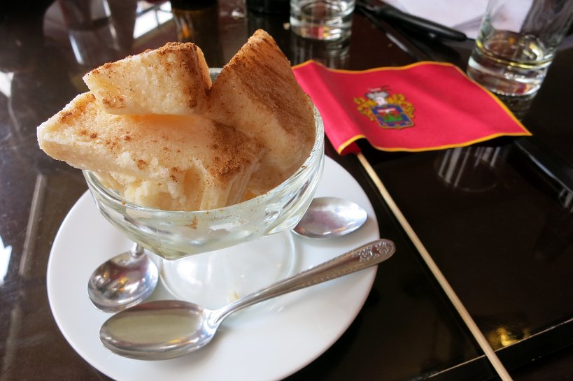 Queso helado or cheese ice cream dessert for Peruvian Desserts by Authentic Food Quest