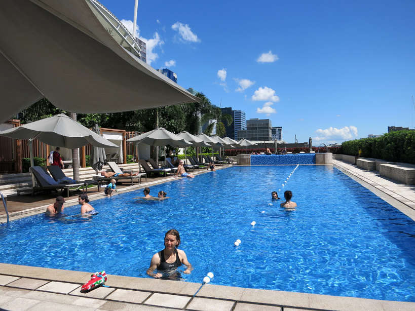 Swimming Pool Shangri La Kerry Sports Manila shangri la fort restaurants by Authentic Food Quest