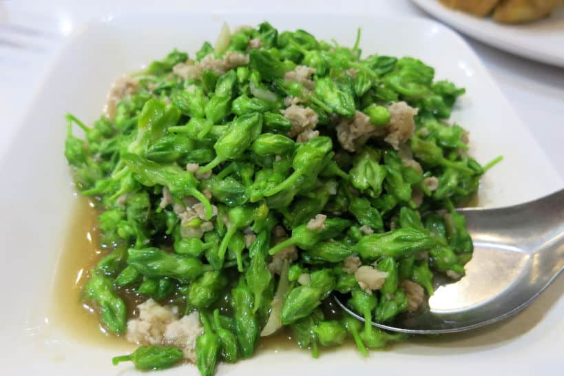Thai Flowers With Minced Pork Bangkok Food by Authentic Food Quest