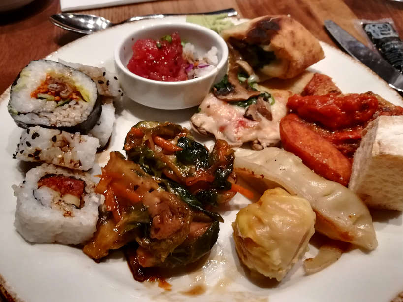 AYCE Mongolian Brussels Sprouts off strip value buffet Las Vegas Authentic Food Quest