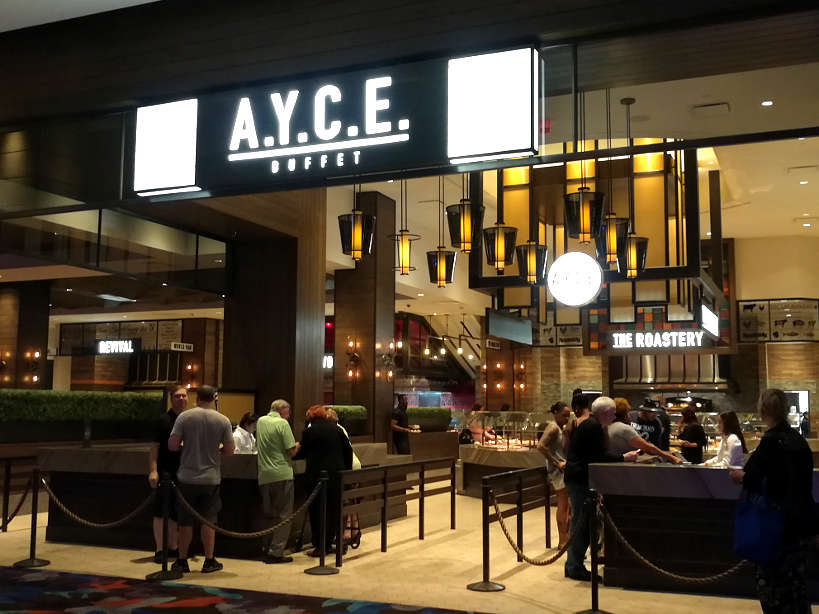 AYCE entrance off strip value buffet Las Vegas Authentic Food Quest