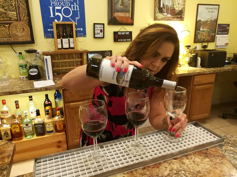 Sanders winery sommelier wine tasting in Las Vegas by Authentic Food Quest