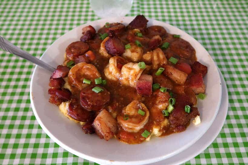 Shrimps and Grits at Tubb's Best Restaurant in Florence South Carolina Food by Authentic Food Quest