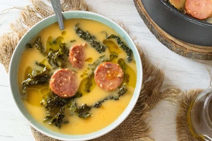 Portuguese Green Soup Caldo Verde Recipe by Authentic Food Quest
