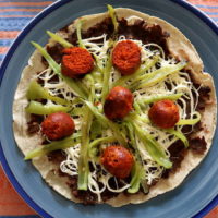 Homemade tlayudas oaxaquena by Authentic Food Quest for tlayuda recipe