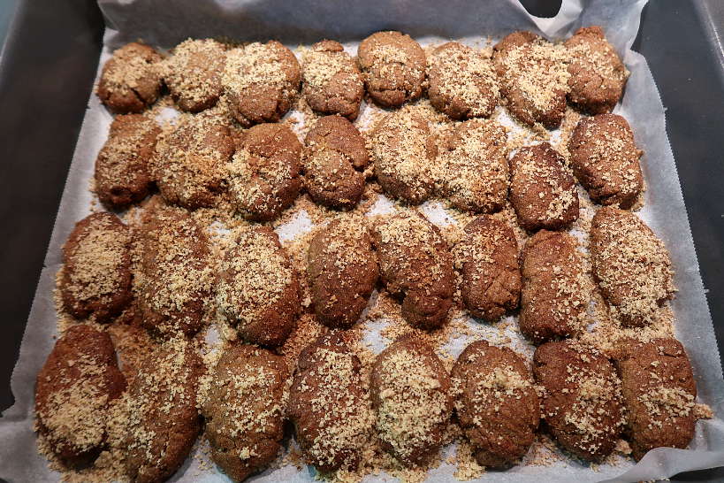 Melomakarona cookies finished by Authentic Food Quest