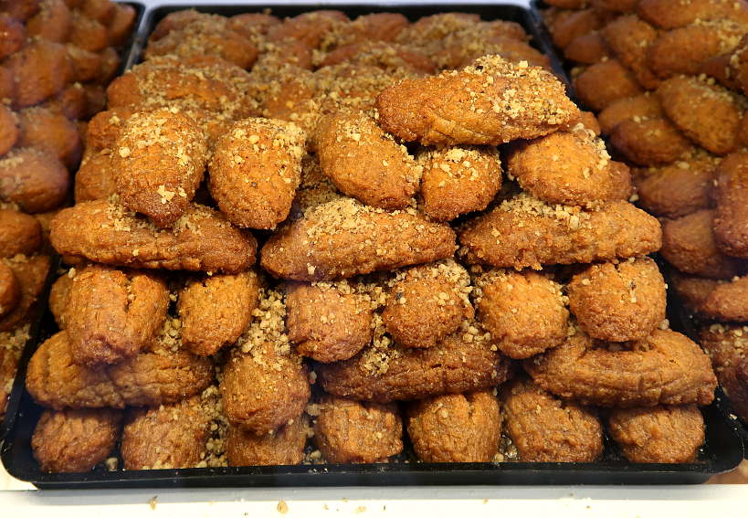 Melomakarona Cookies at the Bakery in Chania Crete by Authentic Food Quest