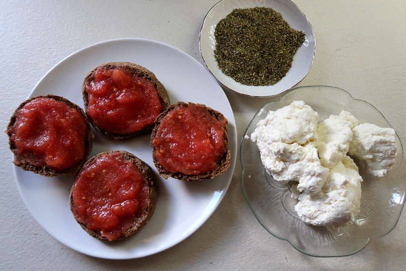 Mizithra cheese for dakos salad by Authentic Food Quest