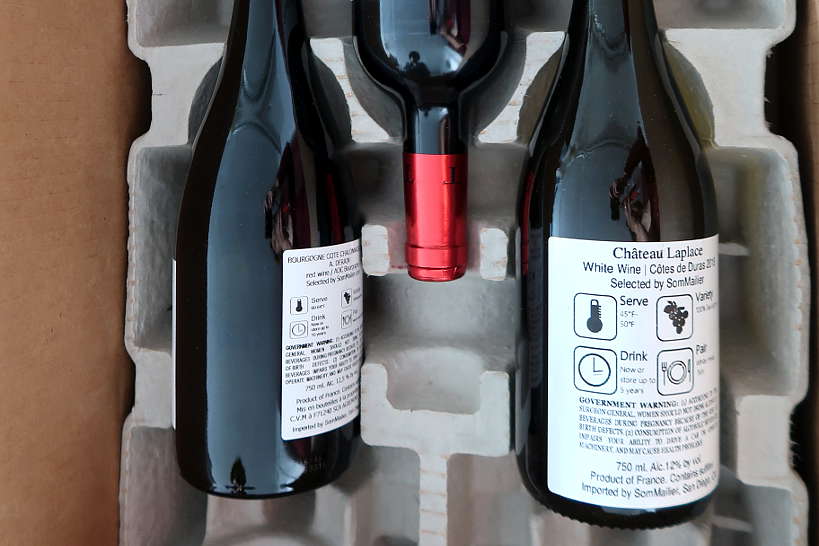 Back of the French Wine Bottles by AuthenticFoodQuest