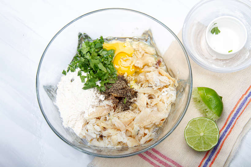Pataniscas de Bacalhau Making Mixture by Authentic Food Quest