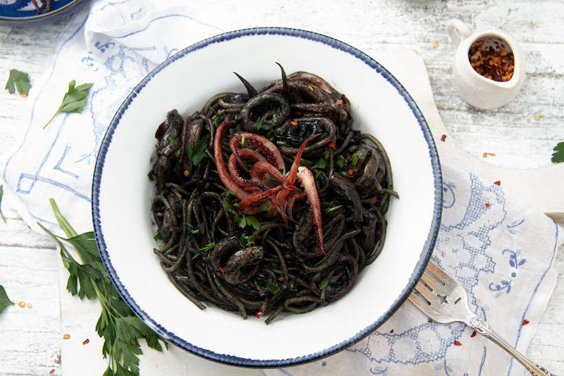 Pasta Al Nero Di Seppia by Authentic Food Quest