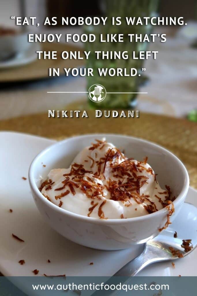 Food Quote Dudani by Authentic Food Quest
