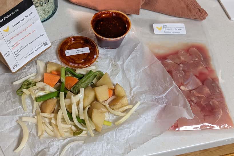 Prepared and Cut Ingredients Doo Food Review by Authentic Food Quest