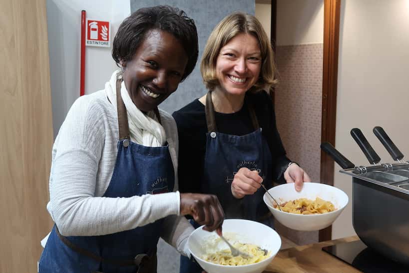 Rosemary and Claire Rome Cooking Classes by Authentic Food Quest