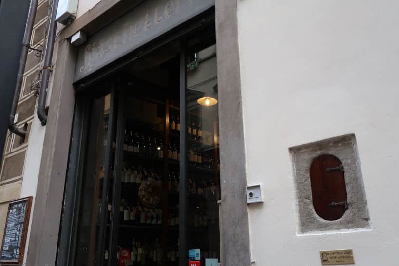 Fiaschetteria Fantappie Florence Wine Window by Authentic Food Quest