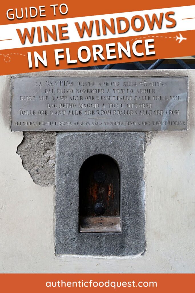 Best Wine Windows Florence by Authentic Food Quest