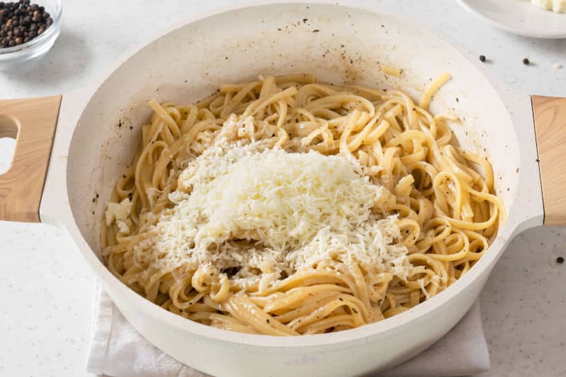 Adding Cheese Foolproof Cacio E Pepe by Authentic Food Quest
