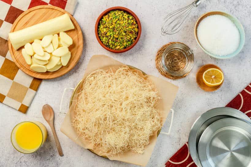 Ingredients Kunefe Recipe by Authentic Food Quest