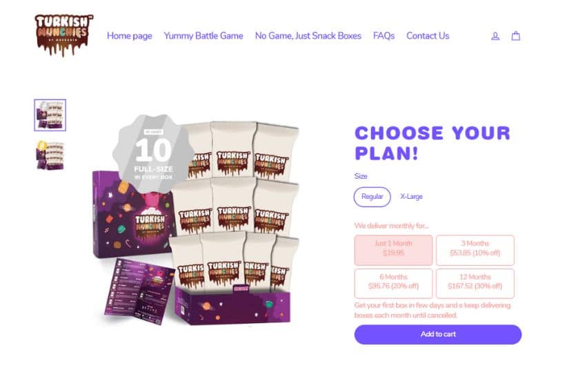 Turkish Munchies Subscription Boxes by Authentic Food Quest