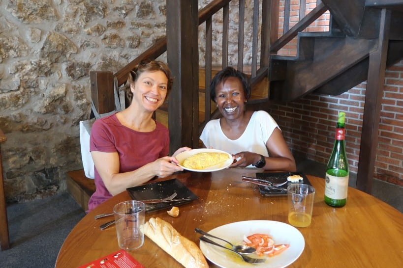 Clare Rosemary at Lizeaga Cider House in San Sebastian by Authentic Food Quest