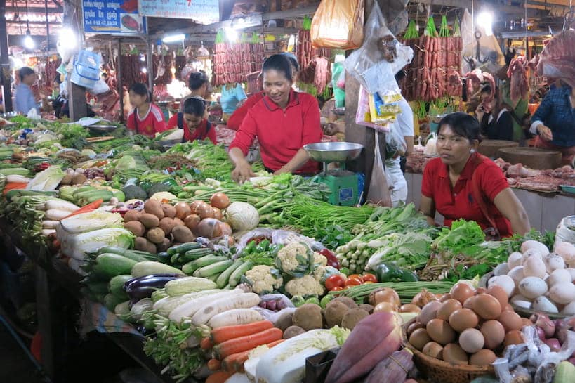 Market Shopping Siem Reap Cooking Class by Authentic Food Quest