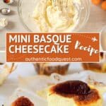 Mini burnt cheesecake by Authentic Food Quest