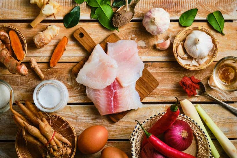 Fish Amok Ingredients by Authentic Food Quest