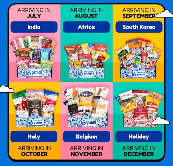 Universal Yums 2024 Q3 Next Boxes by Authentic Food Quest