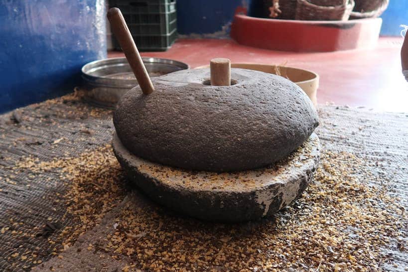 Ancient Grain Hand Grinder Cooking Classes in Santorini by Authentic Food Quest