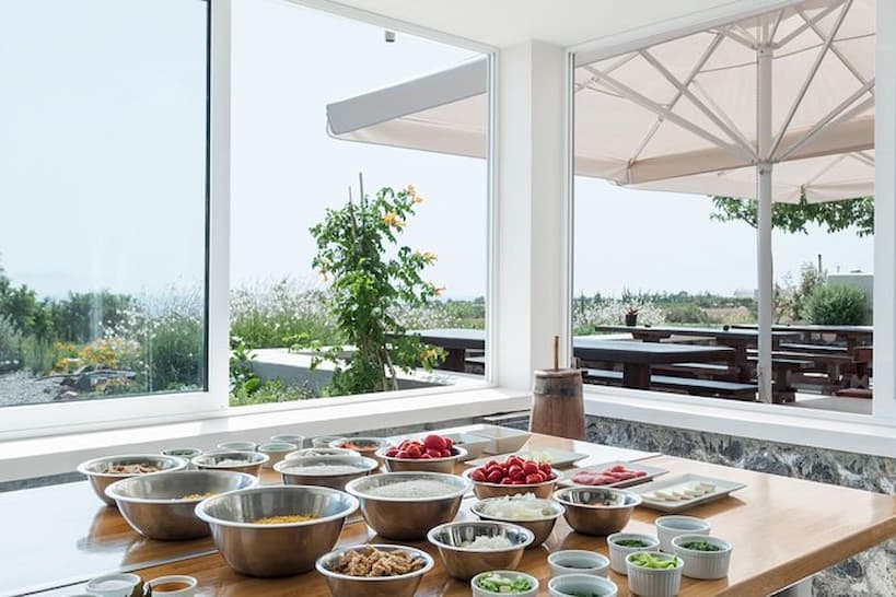 Beautiful Garden Cooking Classes in Santorini by Authentic Food Quest