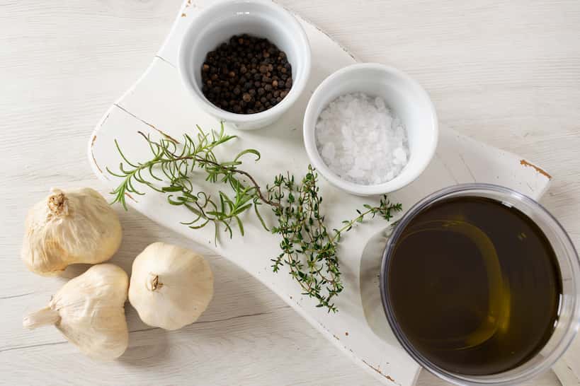 Garlic Confit Ingredients by Authentic Food Quest