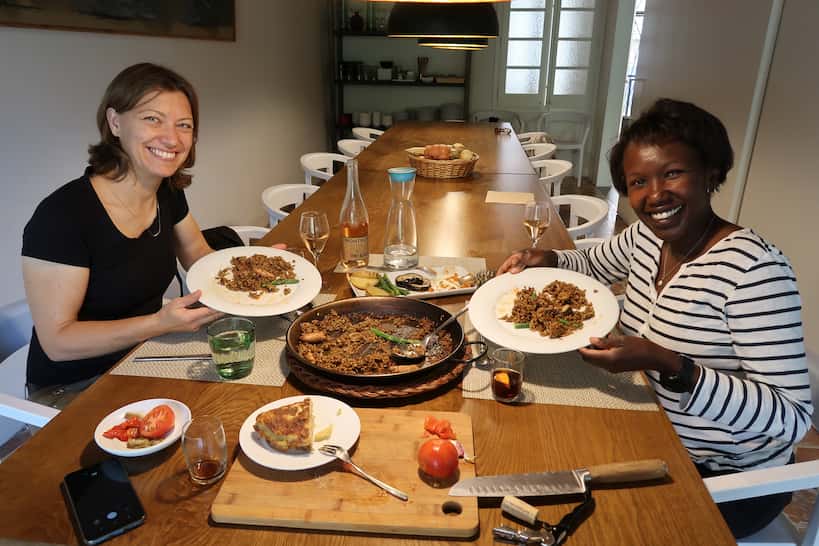 Claire and Rosemary on Cooking Vacations in Spain by Authentic Food Quest