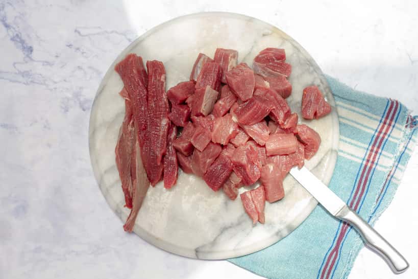 Slice Beef for Lomo Saltado Recipe by Authentic Food Quest