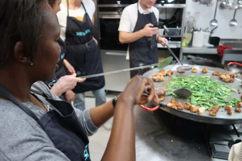 Cooking Paella at Cooking Classes Valencia by Authentic Food Quest