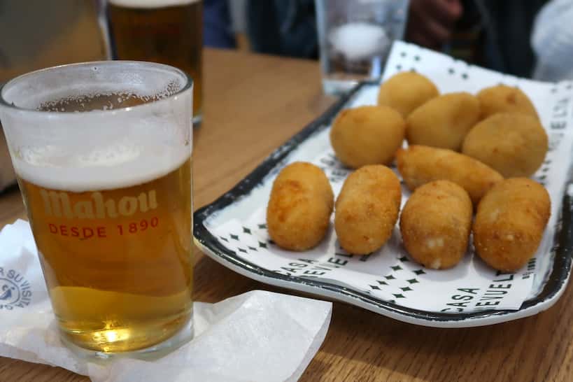Croquettes Beer Madrid Food Tour by Authentic Food Quest