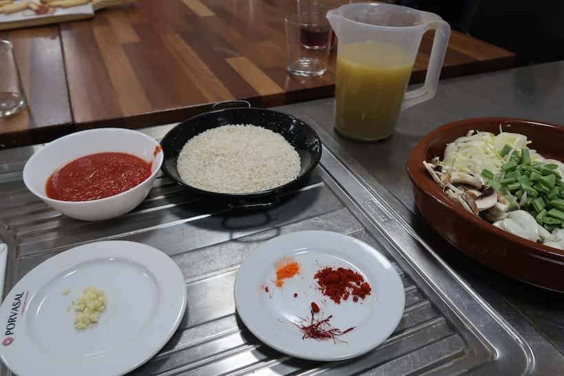 Ingredients for Paella Cooking Class In Valencia by Authentic Food Quest