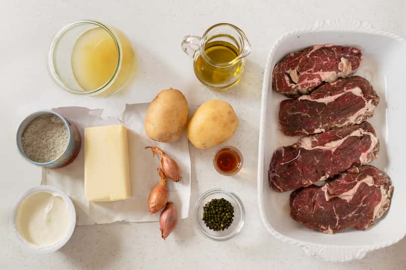 Steak Frites Ingredients by Authentic Food Quest