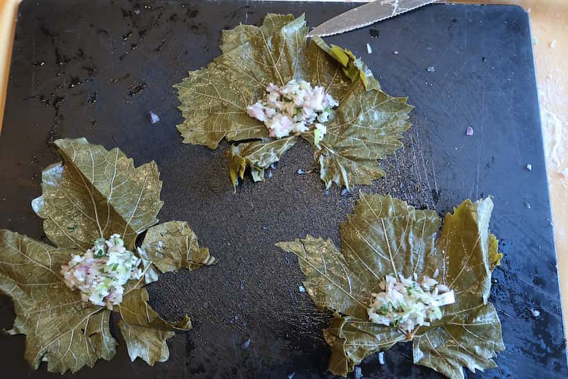 Stuffing Vine Leaves Cooking Class In Athens by Authentic Food Quest