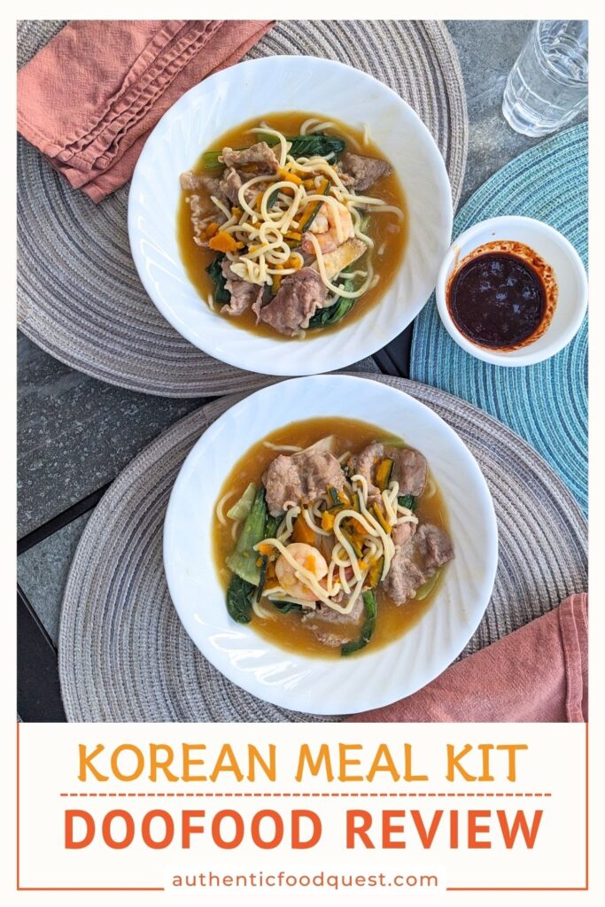 Korean Meal Kit Doofood Review