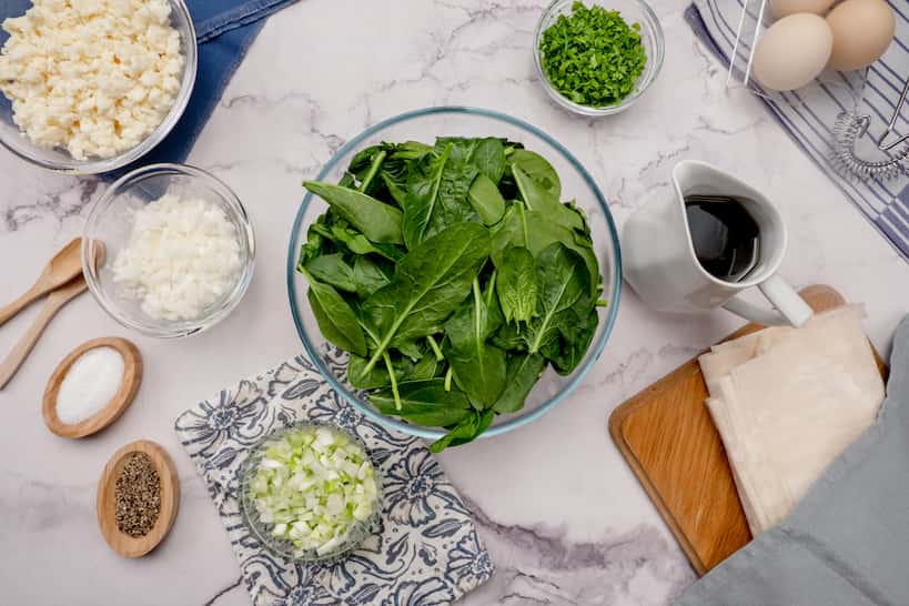 Spanakopita Ingredients by Authentic Food Quest