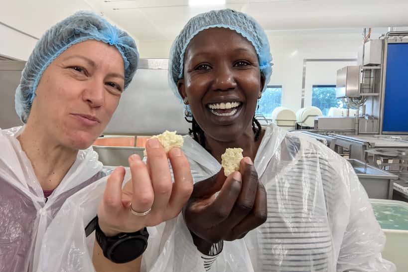 Claire and Rosemary Visiting Fruitière du Valromey by Authentic Food Quest