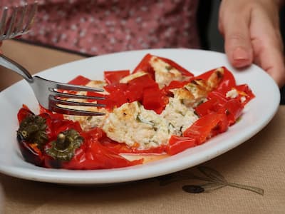Cretan pepper and cheese specialty by Authentic Food Quest Culinary Vacations Greece