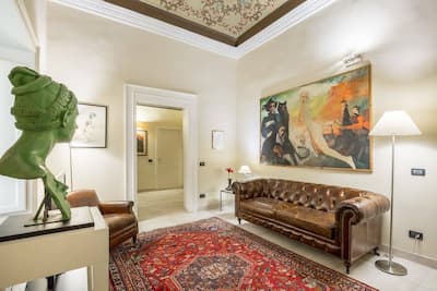 B&B Living room Palermo Sicily Authentic Food Quest vacation