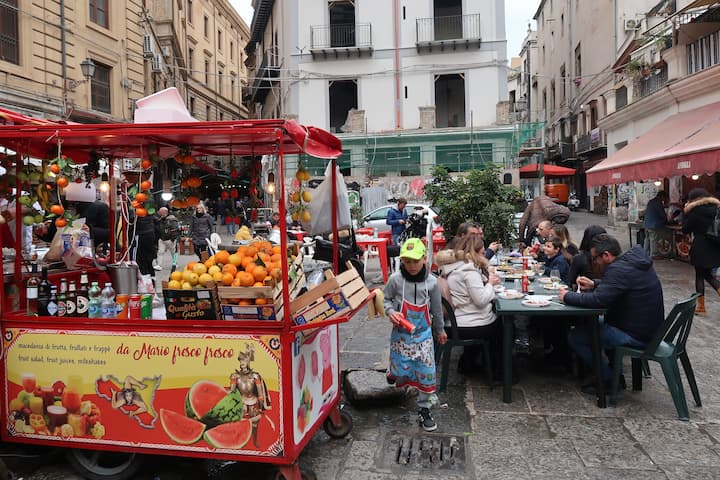 Palermo Market visit - cooking vacation in Sicily with Authentic Food Quest