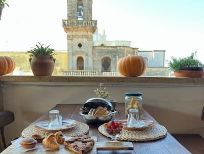 Breakfast view for Puglia cooking vacations with Authentic Food Quest