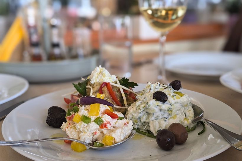 Plate made during our Crete Cooking Vacation Experience  by Authentic Food Quest